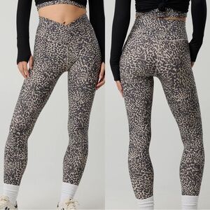 . Aerie Offline Real Me High Waisted Crossover Animal Print Leggings